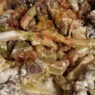 Carne asada fries that i destroyed.