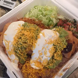 Deep fried beef burrito meal ... #7