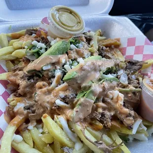 Birria Fries with Avocado