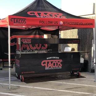  taco stand in a parking lot