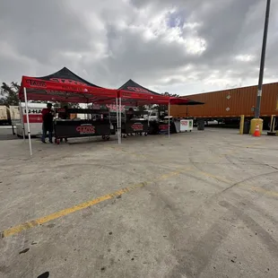  taco stand in a parking lot