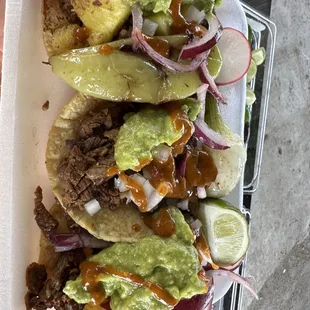 Tacos with our Handmade tortillas