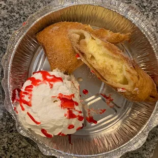 Fried Cheesecake Burrito