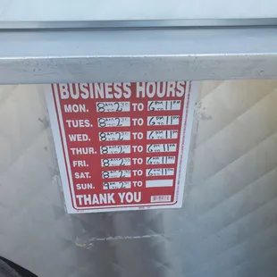 Hours