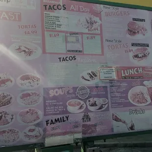 Drive thru Menu Board
