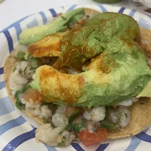 Ceviche tostada