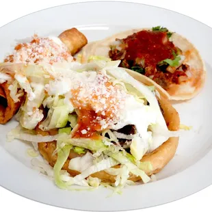 taco flauta sope