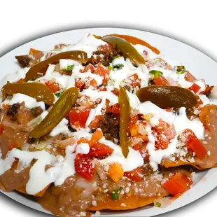 nachos con carne