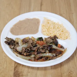 a plate of food on a table