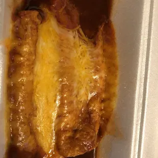 2 cheese enchiladas,  last time the order had 3 in it
