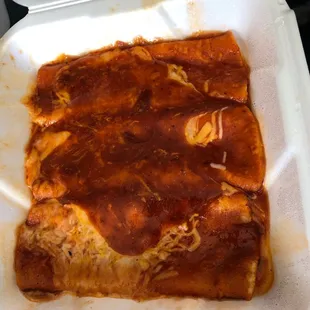Cheese enchiladas