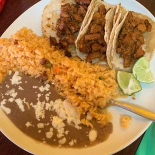 Al Pastor Street Tacos, no onion or cilantro...for the kids