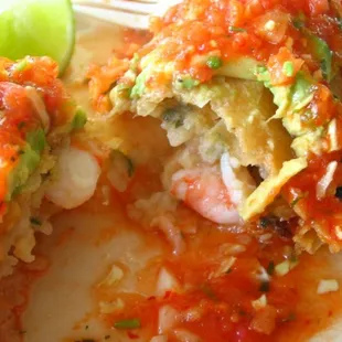Tacos Dorados de Camarón