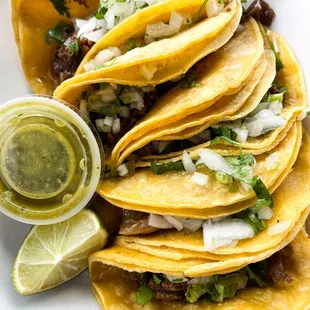 a plate of mexican food