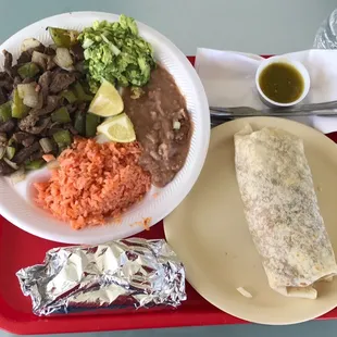 Number nine and a medium burrito