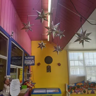 the interior of a restaurant