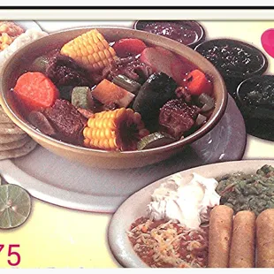 a bowl of mexican food