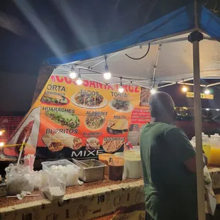 Aka. Tacos El Santa Cruz in Los Angeles