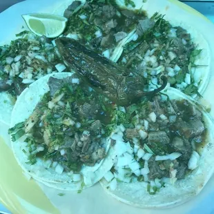 a plate of mexican food