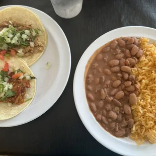 Tacos and Beans &amp; Rice