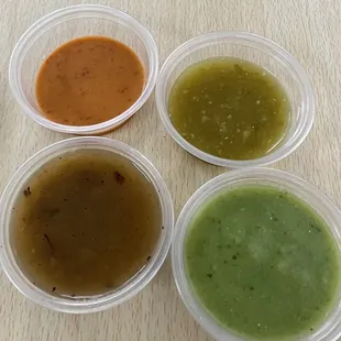 Salsa options, more available.