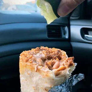 Al pastor super burrito