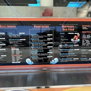 Menu as of 5/2022