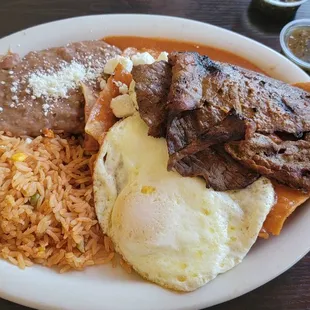 Red chilaquiles