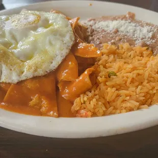 Red chilaquiles