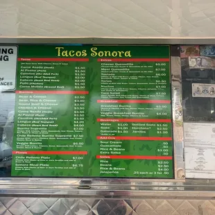 pizza, menu