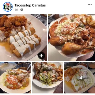 a selection of tacostop carnitass