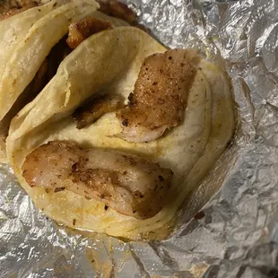 Order Al pastor, instead got 2 pieces of inedible fat, literally 2 strips of fat.