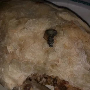 the inside of a taco