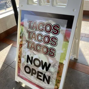 tacos, outside