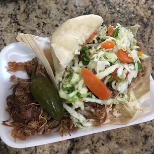 a pulled pork sandwich