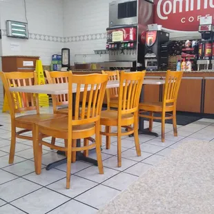 A few tables available.