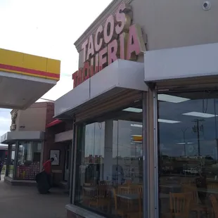 It&apos;s located inside Shell Gas Station.
