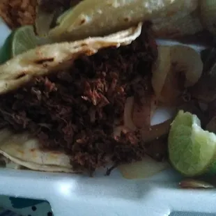 Carne Asada Taco in the front.