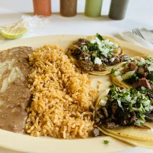 Street tacos plate