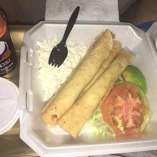 Fantastic Chicken Flautas togo!!!