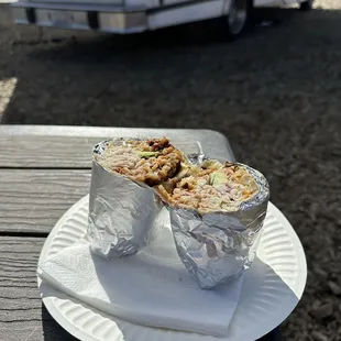 Chicharrones burrito - IG @bougiefoodieboi