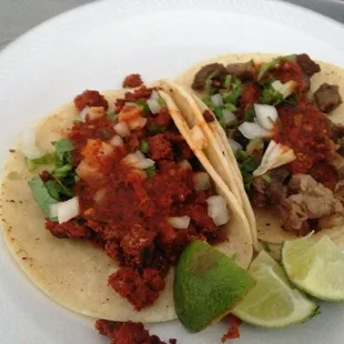 1 chorizo &amp; 1 asada