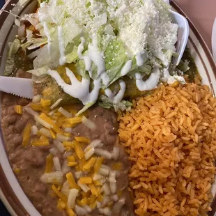 Chicken Enchilada plate 09/27/22