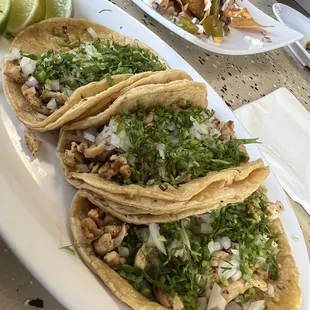 3 chicken tacos - soooo good!