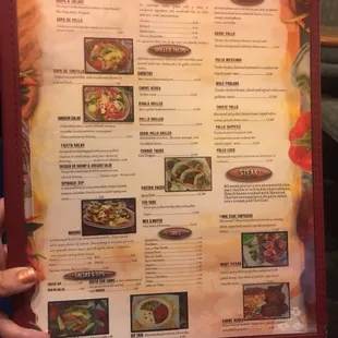 a menu for tacos tijuana