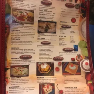 sushi and sashimi, menu