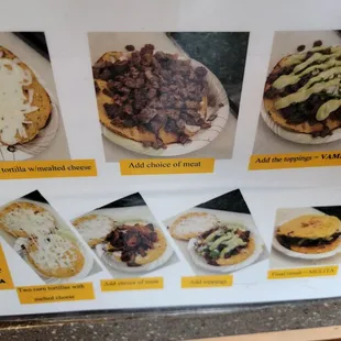 a variety of tacoss