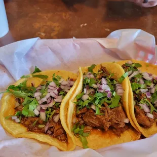 Apparently this is burria tacos????  Not at all what I was hoping!  $5 each too for tiny street tacos?  $15