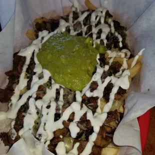 Carne asada fries..... a bit small but yummy!!
