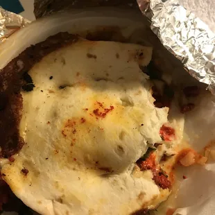 Soggy flour (asked for corn) al pastor (asked for asada)